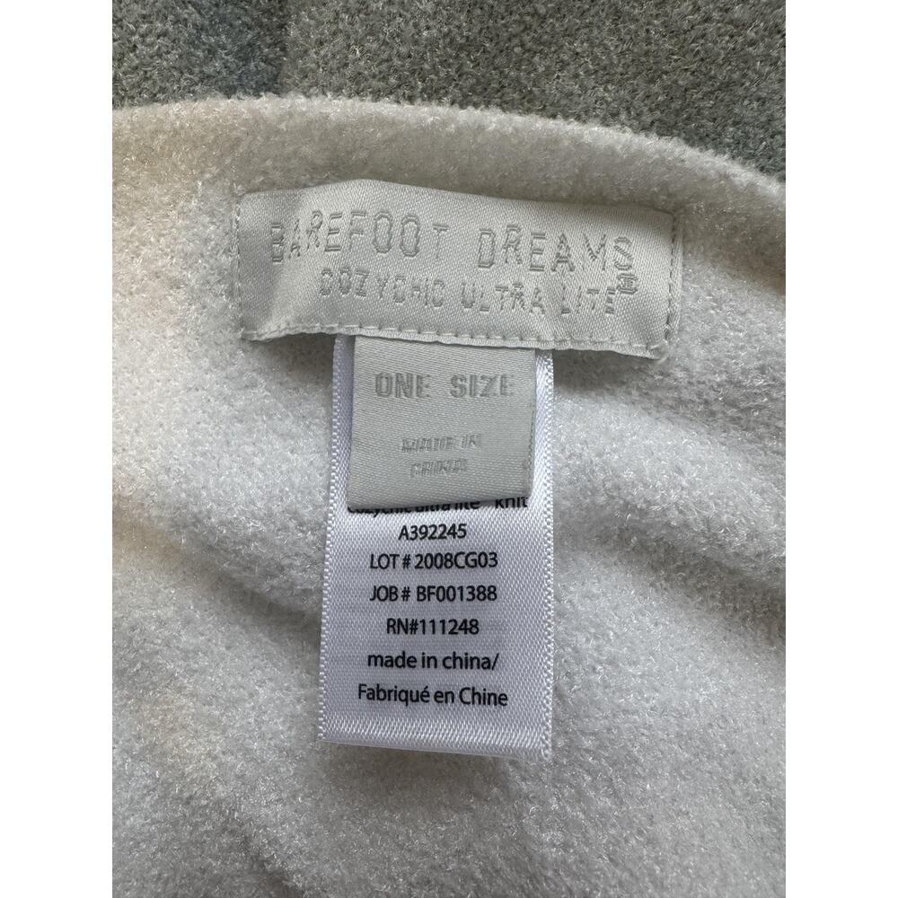 Barefoot Dreams Sweater Cape Womens One Size Gray Dip Dye CozyChic Ultra Lite - Picture 5 of 8